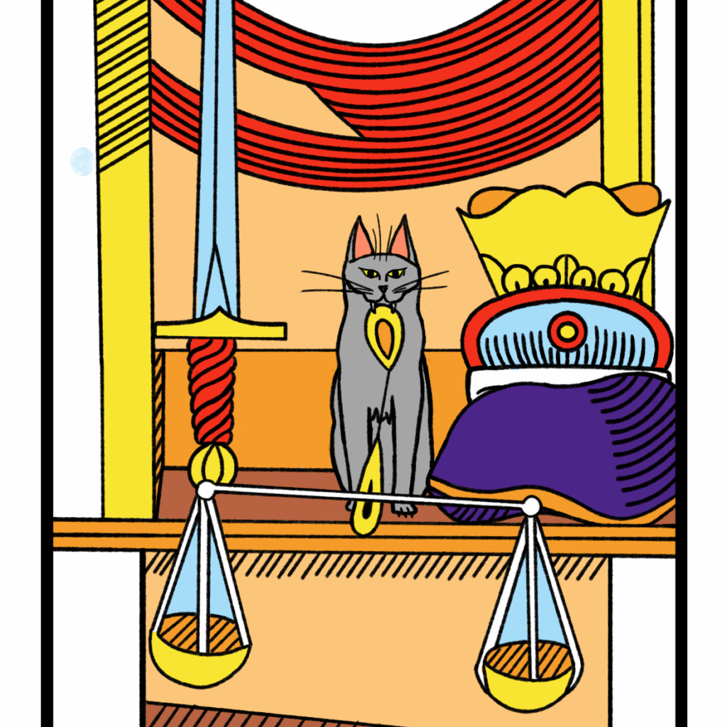 tarot_gatos_justiça